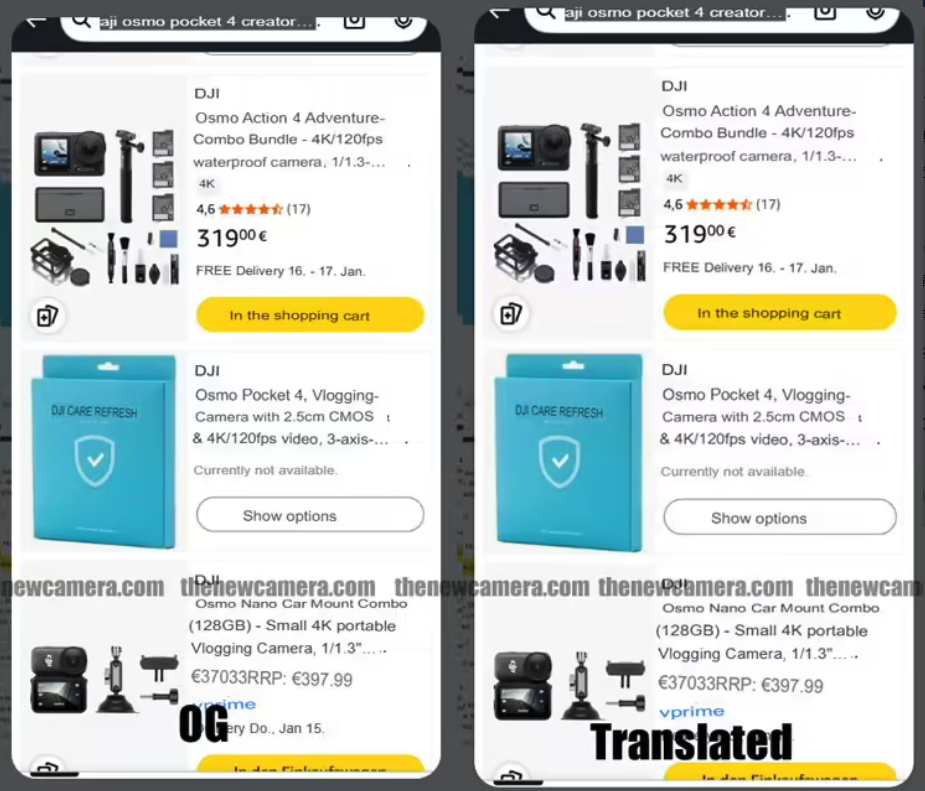 大疆Osmo Pocket 4系列偷跑曝光 标准版3月将发 Pro版或因配件延期